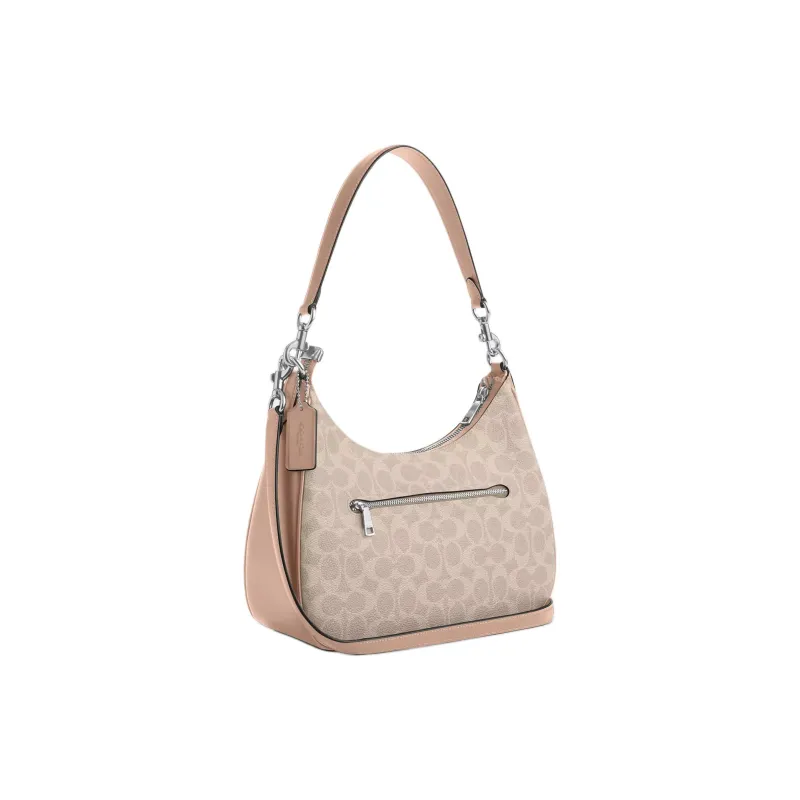 COACH Teri Coated Canvas Portable Crossbody Bag, Shoulder Bag Tubas Women's Sand-1