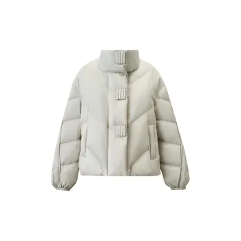 SENTUBILA Down Jackets Women's Light Gray
