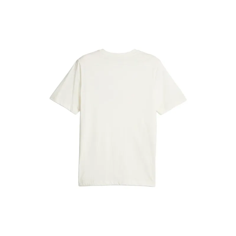 PUMA ESS+ Multicolour Tee T Shirt Men's White-1