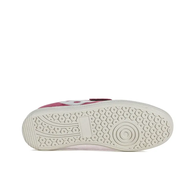 HOMDOON Anti Slip Wear Resistant Low Top Training Shoes Unisex Red White-5