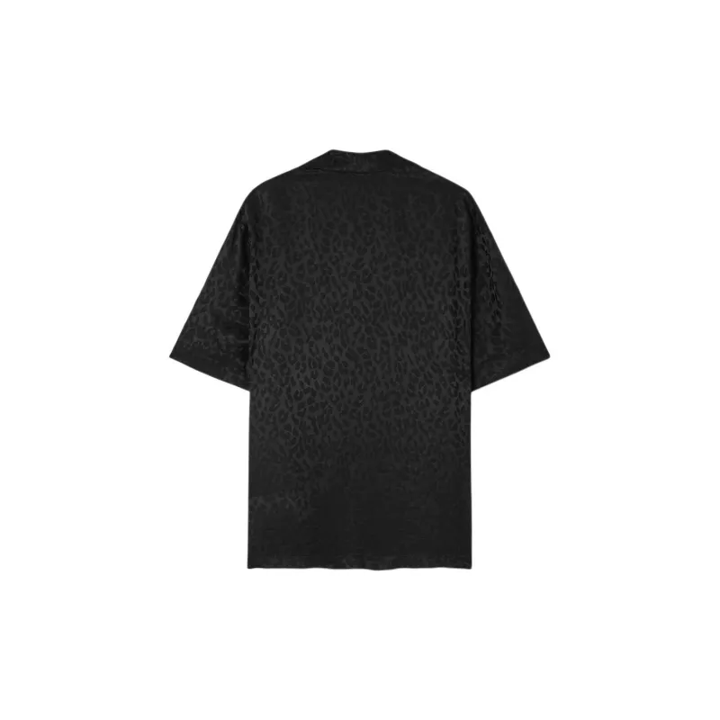 VERSACE Leopard-jacquard Shirt-1