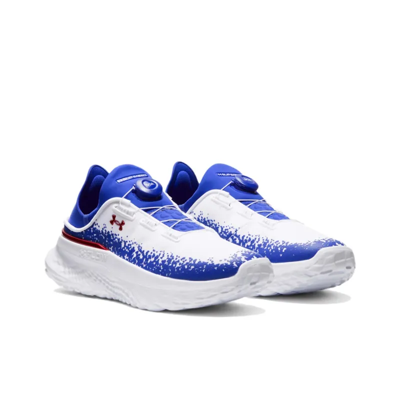 Under Armour SlipSpeed Anti Slip Wear Resistant Low Top Running Shoes Unisex White Blue-2