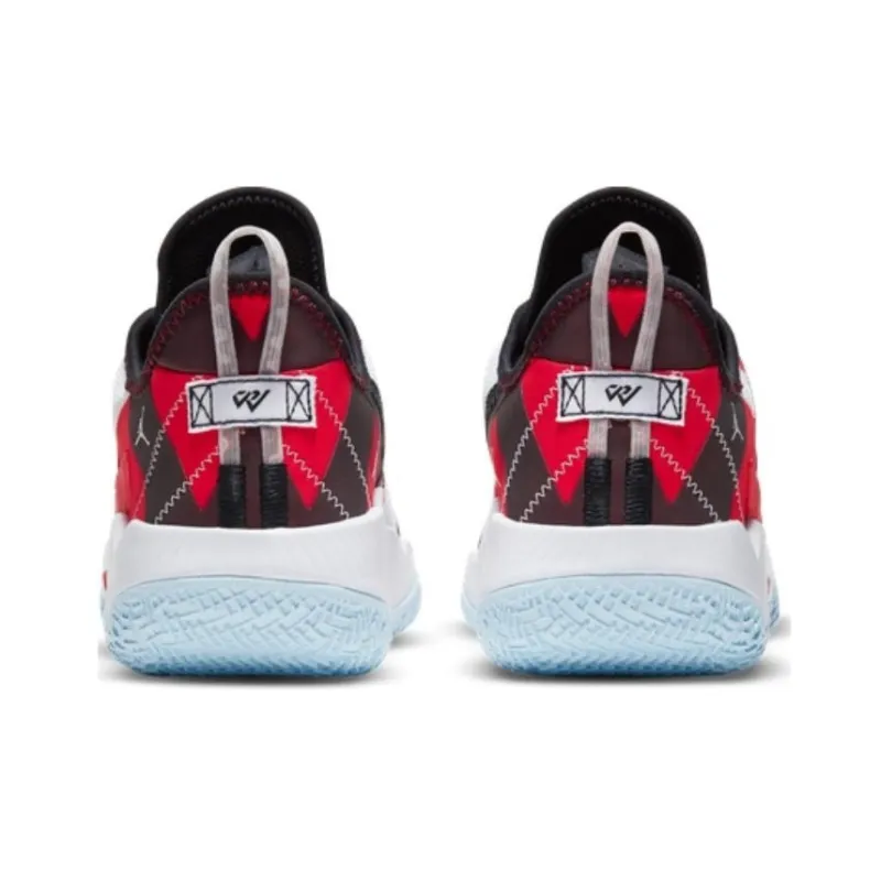 Jordan One Take 1 Slip-Resistant Low-Top Children's Basketball Shoes Red Black Blue Teenagers-2
