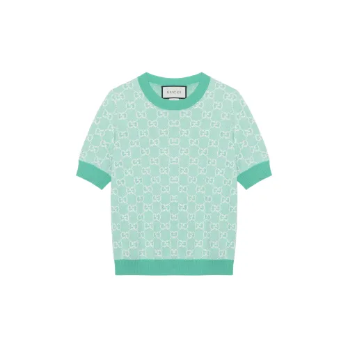 GUCCI Women's Wool T-shirt Green