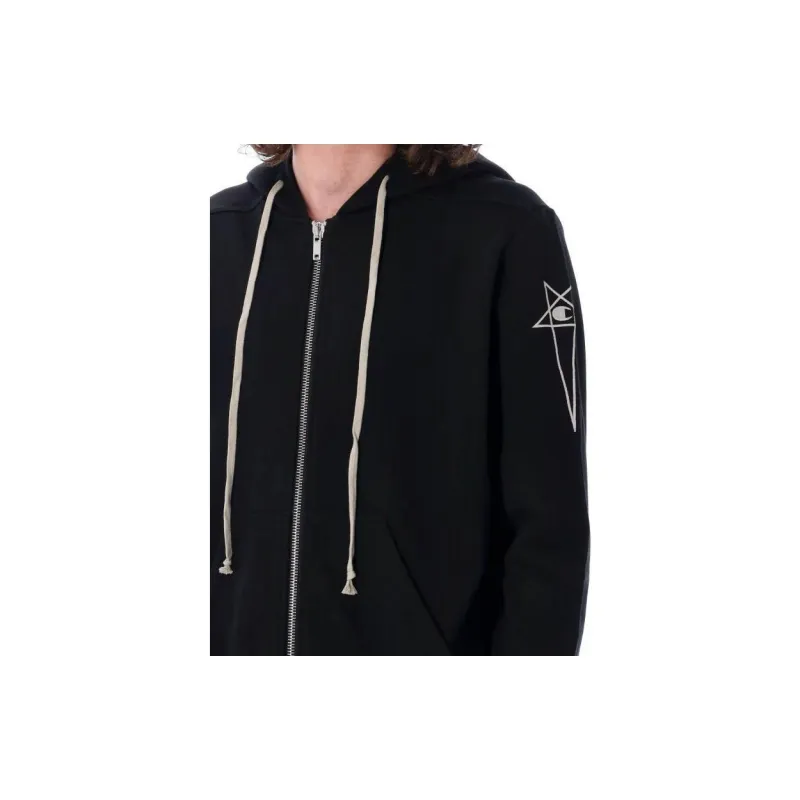 RICK OWENS X Champion Jason's Zip fastening Hoodie-4