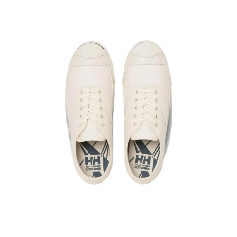 HELLY HANSEN x Converse Jack Purcell Anti-Slip Wear-Resistant Low-Top Canvas Shoes Unisex Ecru-2