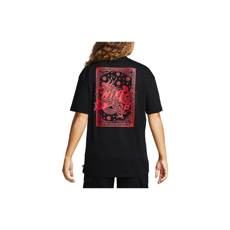 Nike Dragon New Year's Collection T Shirts Men Black-3