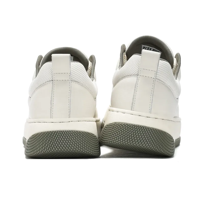 JEEP SPIRIT Skateboard Shoes Men Low Top Polar White-3