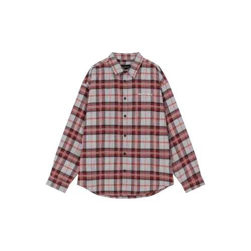 MIDDLE OF THE SKY Shirts Unisex Red Plaid