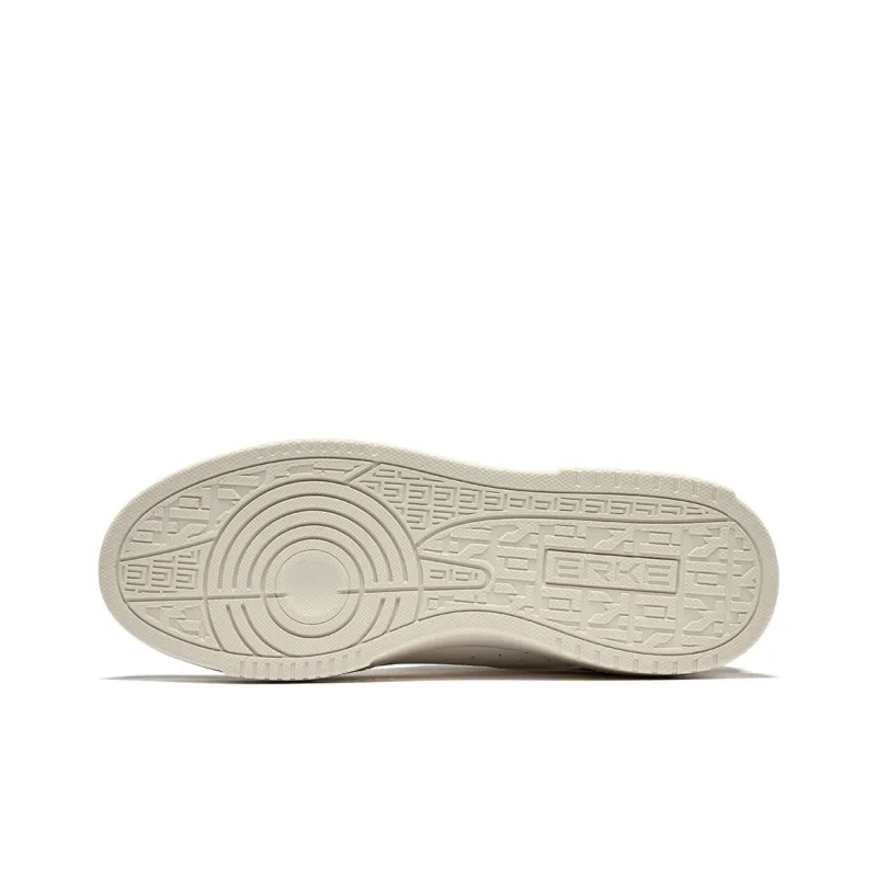 Erke Fun Play Durable Breathable Low-Top Skateboard Shoes Unisex Cream Gray Brown Stone-5