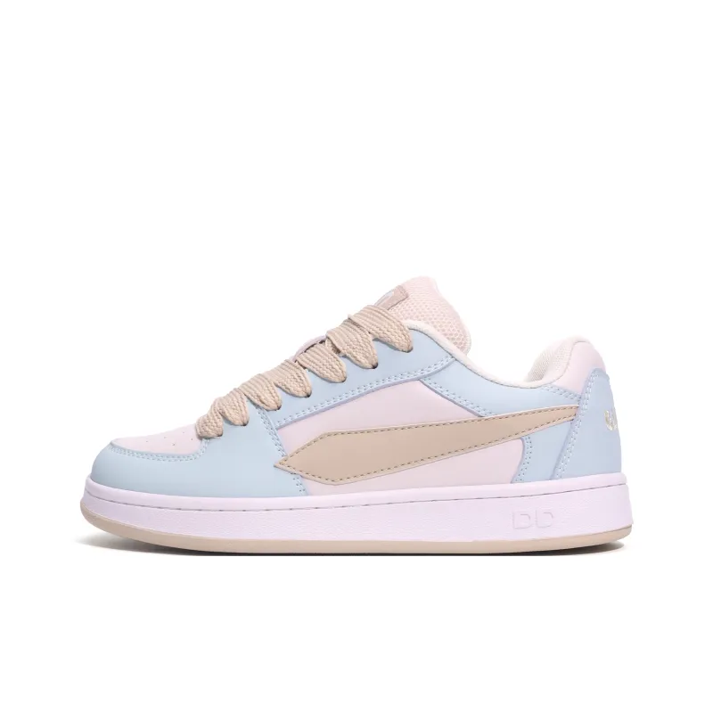 GLO BULL Skateboard Shoes Unisex Low Top Beige Yellow Light Aqua Moon-0