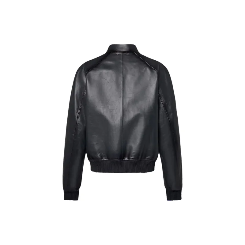 LOUIS VUITTON Leather Harrington Jacket-1