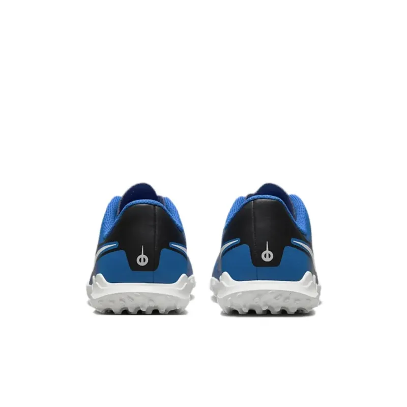 Nike Tiempo Legend 10 Anti Slip Wear Resistant Low Top Kids' Soccer Shoes Blue White Kids'-4