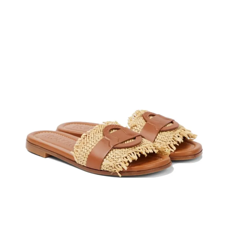 Moncler Bell Leather Slides-2