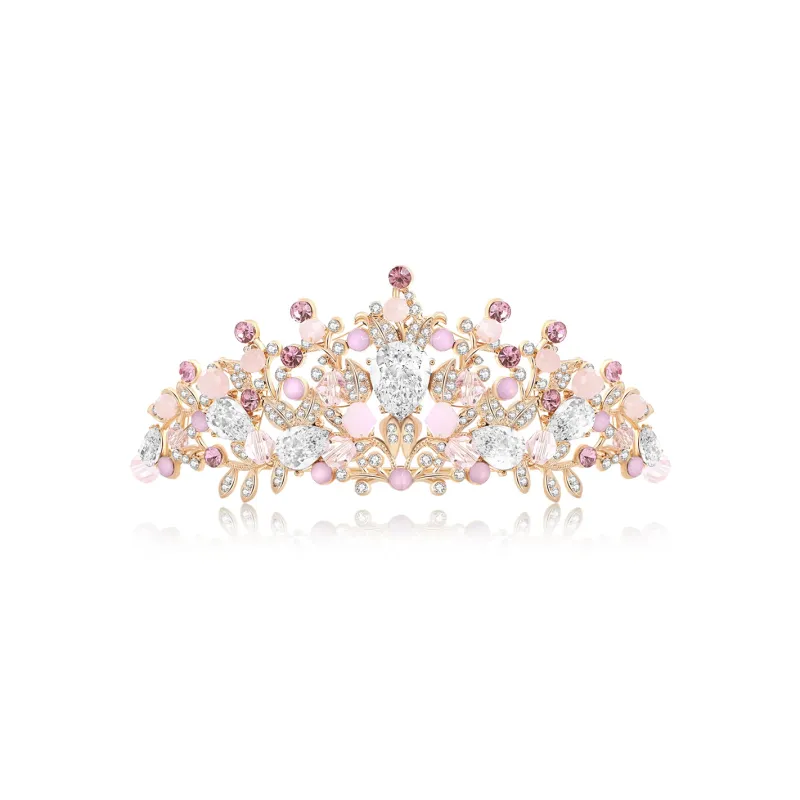 ZANC Alloy Zircon Headbands Women's Pink-0