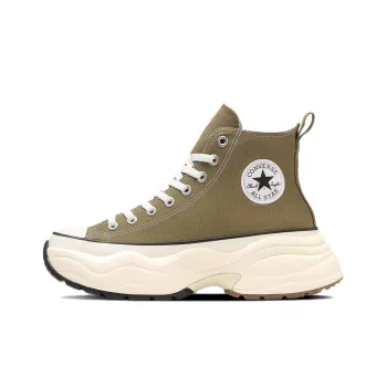 Converse All Star Anti Slip Wear Resistant High Top Canvas Shoes Unisex Olive