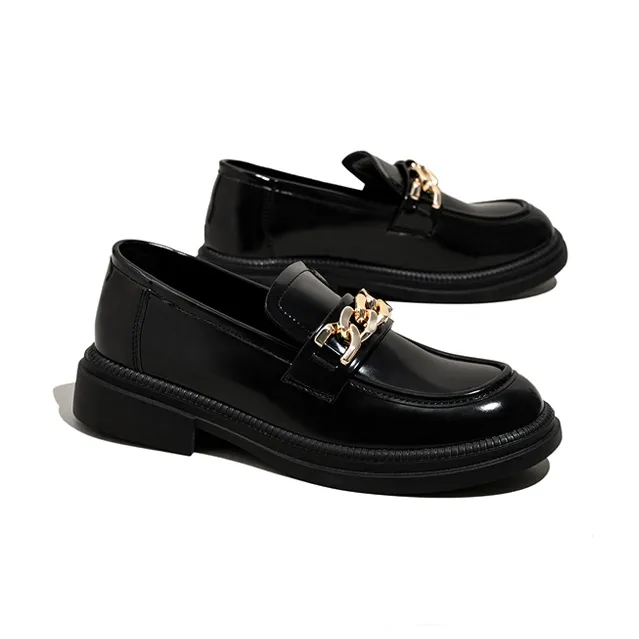 Old Meow Loafers 3.6cm Women's Black-3