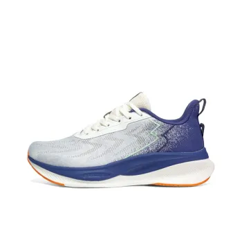 361° Anti Slip Wear Resistant Low Top Casual Running Shoes Men's White Blue