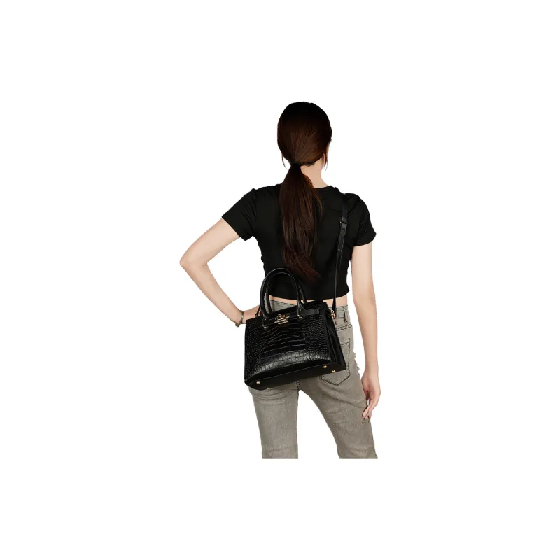 ANDSEEYOU Cow Leather Crossbody Bag Large Size Women's Burgundy Black-5