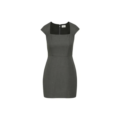 ARITZIA Short-Sleeved Dresses Women's Heather Charcoal/Stone Phoebe Zhennan Charcoal