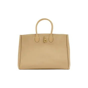 Burberry Rocking Horse Calfskin Tote Bag Shopping Bag Shoulder Bag Crossbody Bag Handbag Medium Size Women's Sand