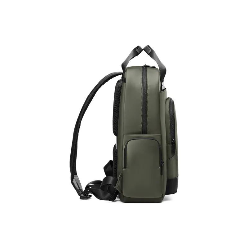 OIWAS Fabric Laptop Bag, Backpack, Travel Backpack Men's Black/Rock Stone Green-10