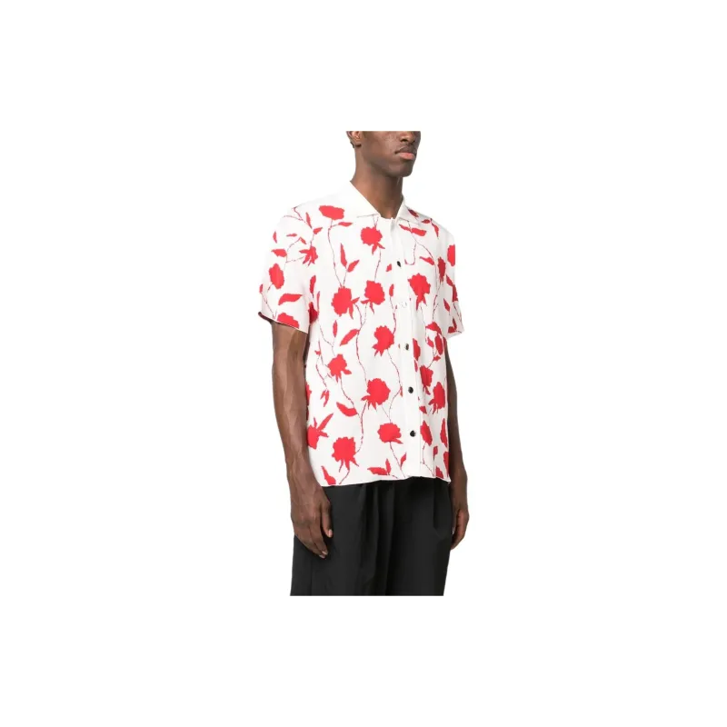 Jacquemus La Chemise Maille Rose jacquard Shirt-5