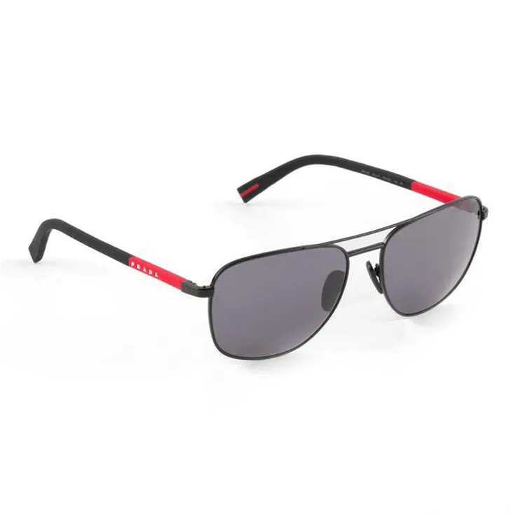 PRADA Metal Aviator Sunglasses Men's Black-1