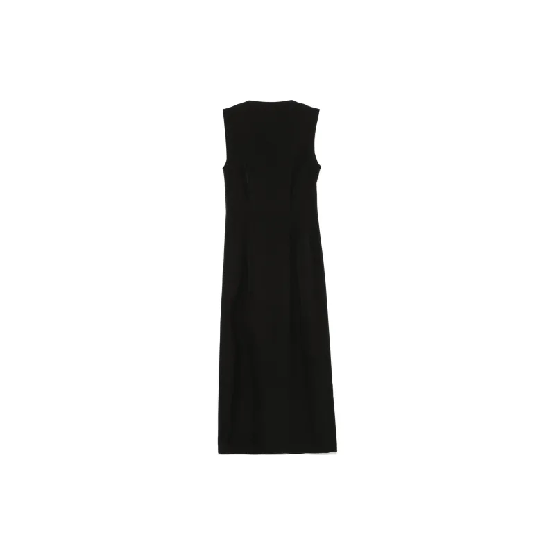 MOSCHINO Jeans V Neck Sleeveless Dress-1