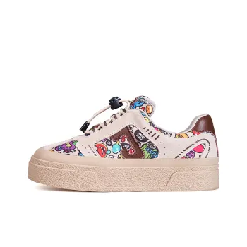 Joy&Mario Height Increasing Low Top Skateboard Shoes Women's