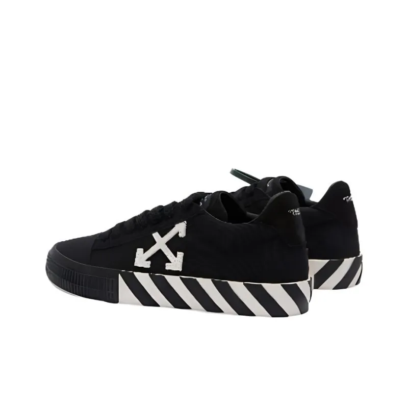 OFF WHITE Vulc Low Canvas Black White Women's-3
