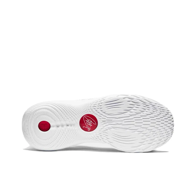 Under Armour Curry 11 Anti Slip Wear Resistant Low Top Basketball Shoes Unisex White Red-4