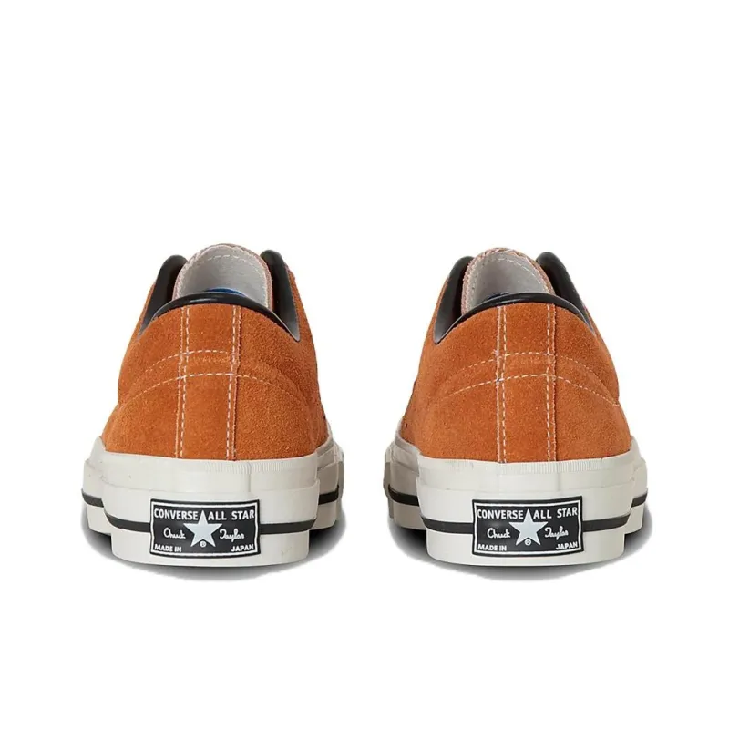 Converse One Star Abrasion Resistant Low Top Skateboard Shoes Unisex Orange-4
