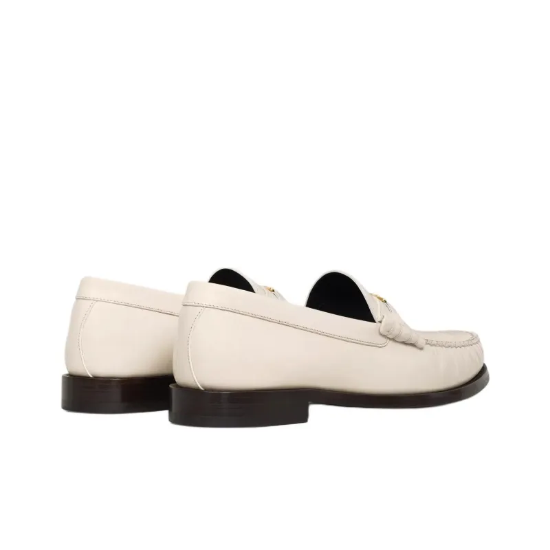 CELINE Luco Loafers Women's Beige-3
