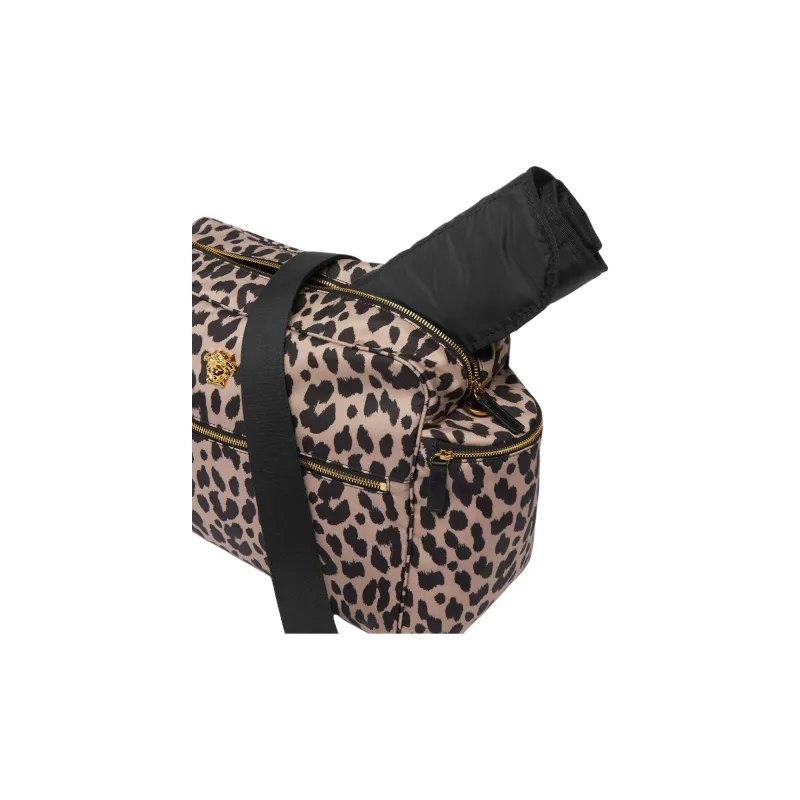 VERSACE Polyester Shoulder Bag Crossbody Bag Women's Leopard-2