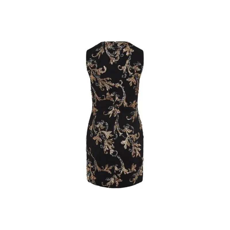FANSIZHE Sleeveless Dress Women's Black-1