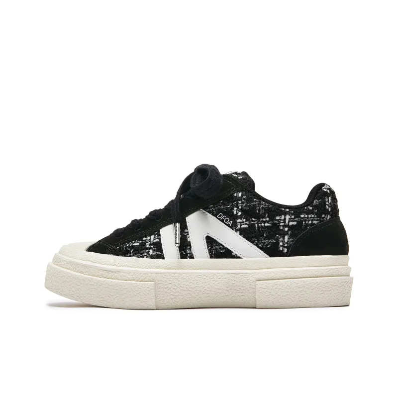 DFOA Low Top Skateboard Shoes Unisex Black-0