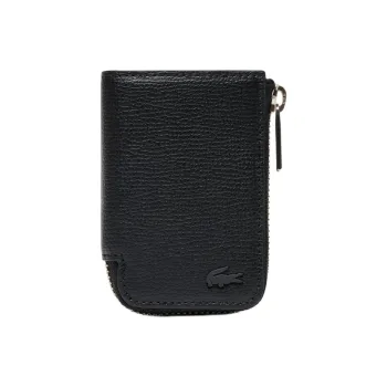 LACOSTE Cow Leather Key Pouch Men's Black