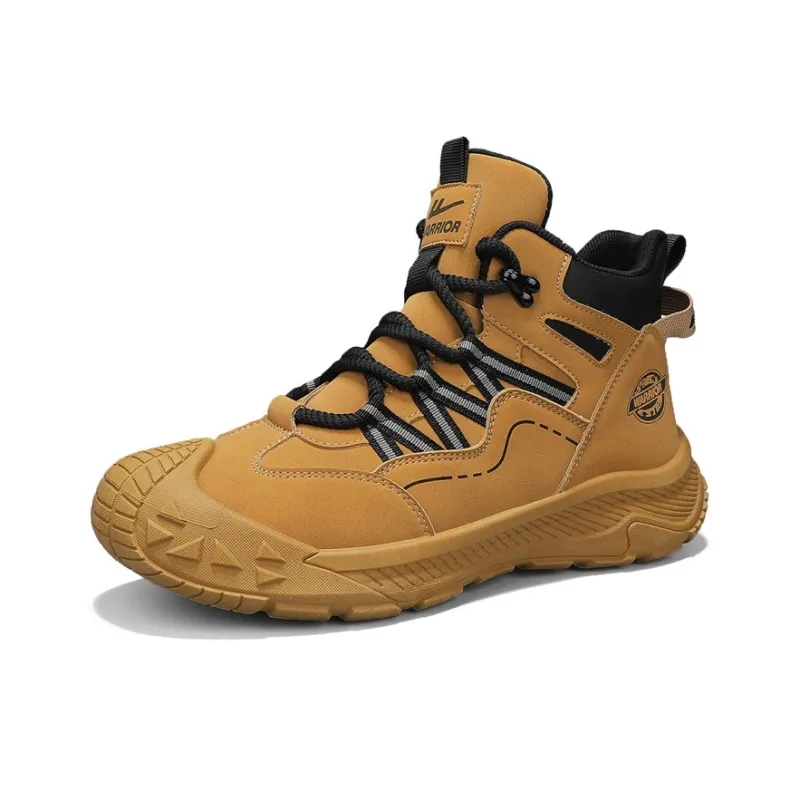 Warrior Wear-Resistant Slip-Resistant Cushioning High-Top Casual Shoes Men's-15