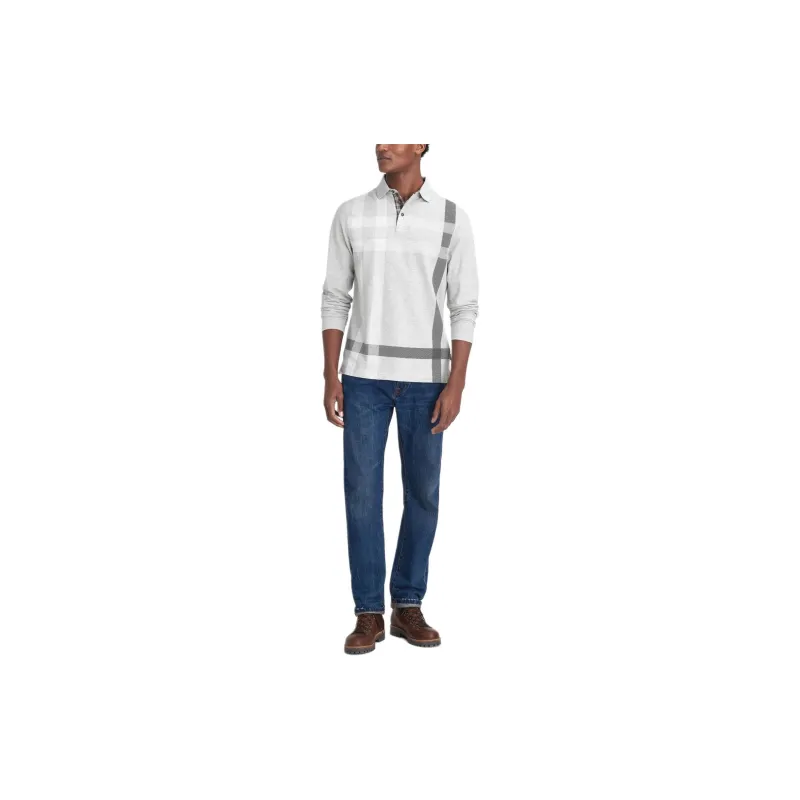 BARBOUR SS24 Polo Shirt Men's White-1