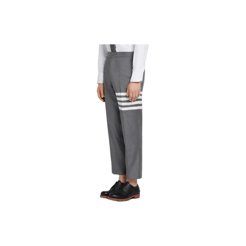 THOM BROWNE· 4 Bar Slanted Pocket Chino Casual Pants Men's Gray-1