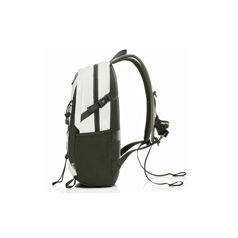 OIWAS Fabric Backpack Travel Backpack Regular Unisex Warm Sand/Forest Green/Black-9