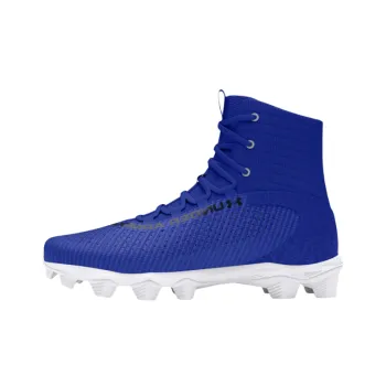 Under Armour Highlight 2 Anti Slip And Wear Resistant Support Soccer Shoes Men's White Blue