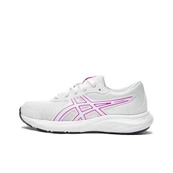 Asics Anti Slip Wear Resistant Low Top Kids' Running Shoes White Purple Teenagers