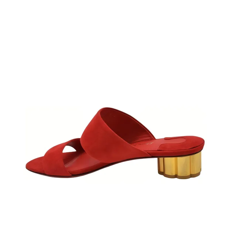 FERRAGAMO Slide Slippers Women's Red-3