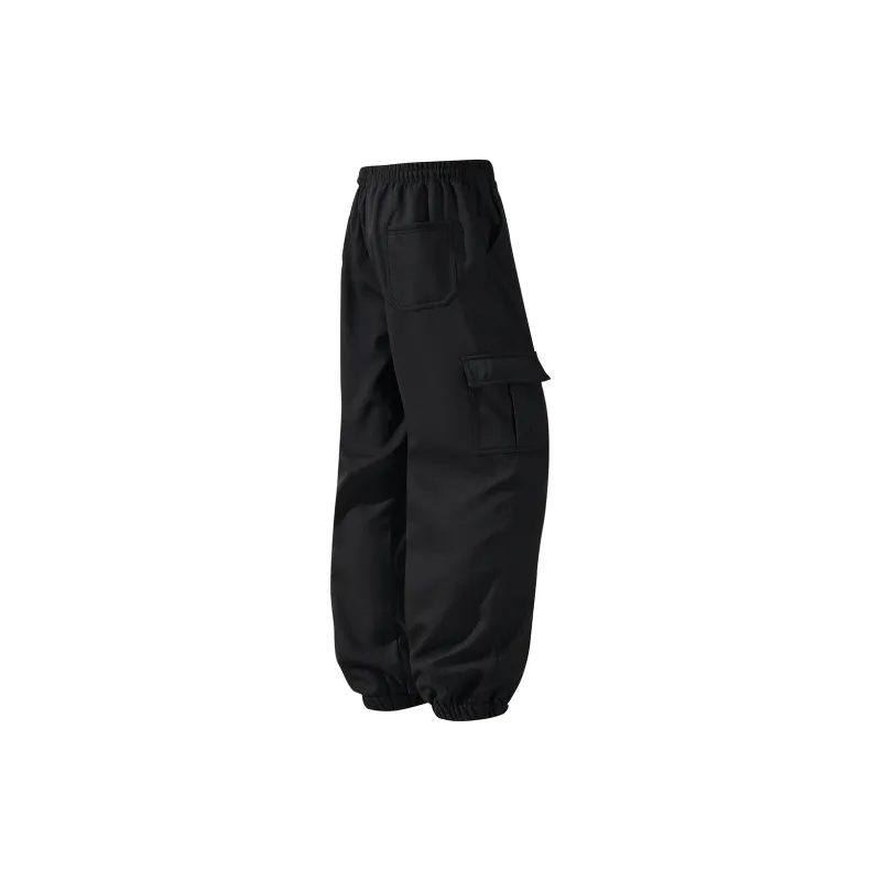 Small Columns Under The Sea Cargo Pants Unisex Black-1