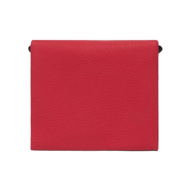 LACOSTE Polyurethane Wallet Mini Women's Red-2