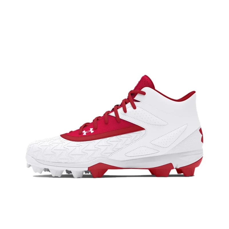 Under Armour Leadoff Slip Resistant High Top Training Shoes Men's White-0
