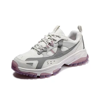 TOREAD Anti Slip Wear Resistant Low Top Trekking Shoes Women's White Purple