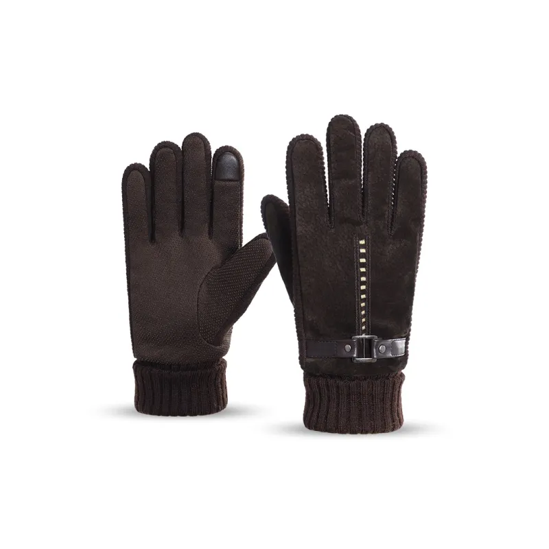 NANJIREN Pigskin Warm Gloves Men's-1